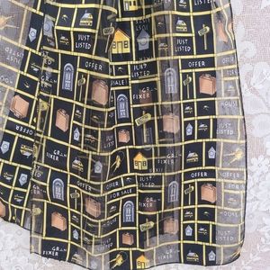 Real Estate Agent Realtor Home Lister Sheer Black Scarf House Christmas Gift